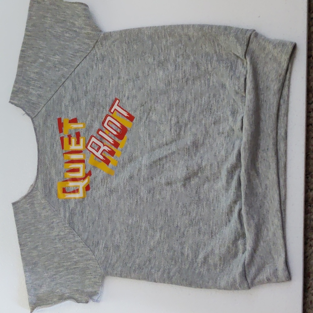 Vintage 1980's QUIET RIOT Sweatshirt UNISEX Kids sz 10/12 Tropix HALLOWEEN NWOT